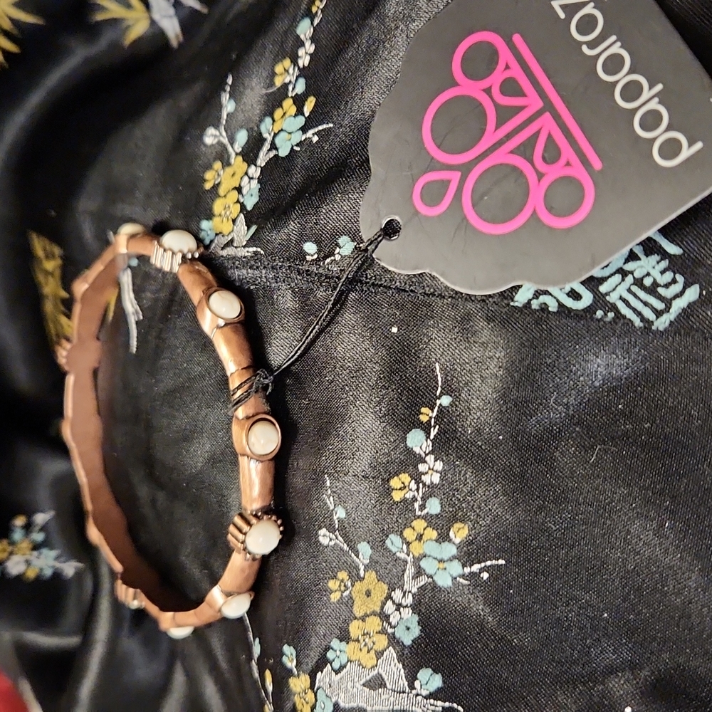 Paparazzi Copper & Cream Bracelet
